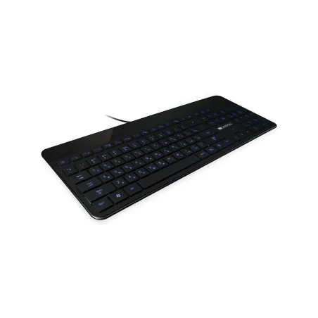 Canyon keyboard HKB-5 EN/RU LED Multimedia Slim Black