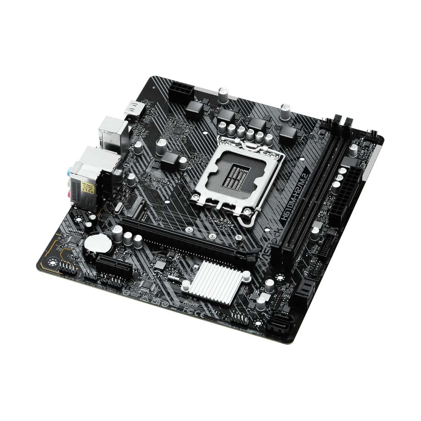 Asrock Mainboard|ASROCK|Intel H610|LGA1700|Micro-ATX|Memory DDR4|Memory slots 2|1xPCI-Express 3.0 1x|1xPCI-Express 4.0 16x|1xM.2