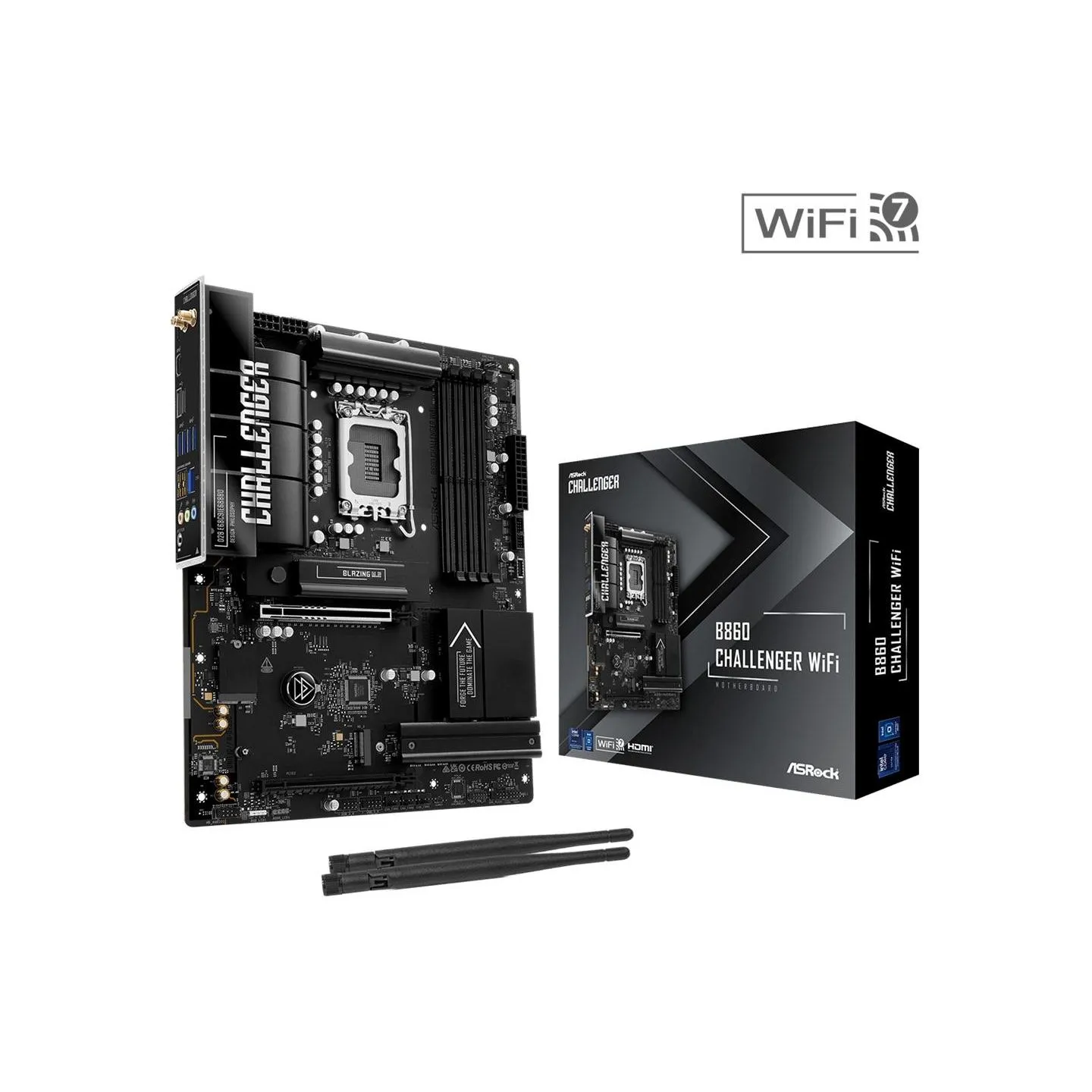 Asrock Mainboard|ASROCK|Intel B860|LGA 1851 (Socket V1)|ATX|RAM DDR5-SDRAM|4xSlots|Wi-Fi Yes|Bluetooth Yes|1xNumber of M.2 (M) s