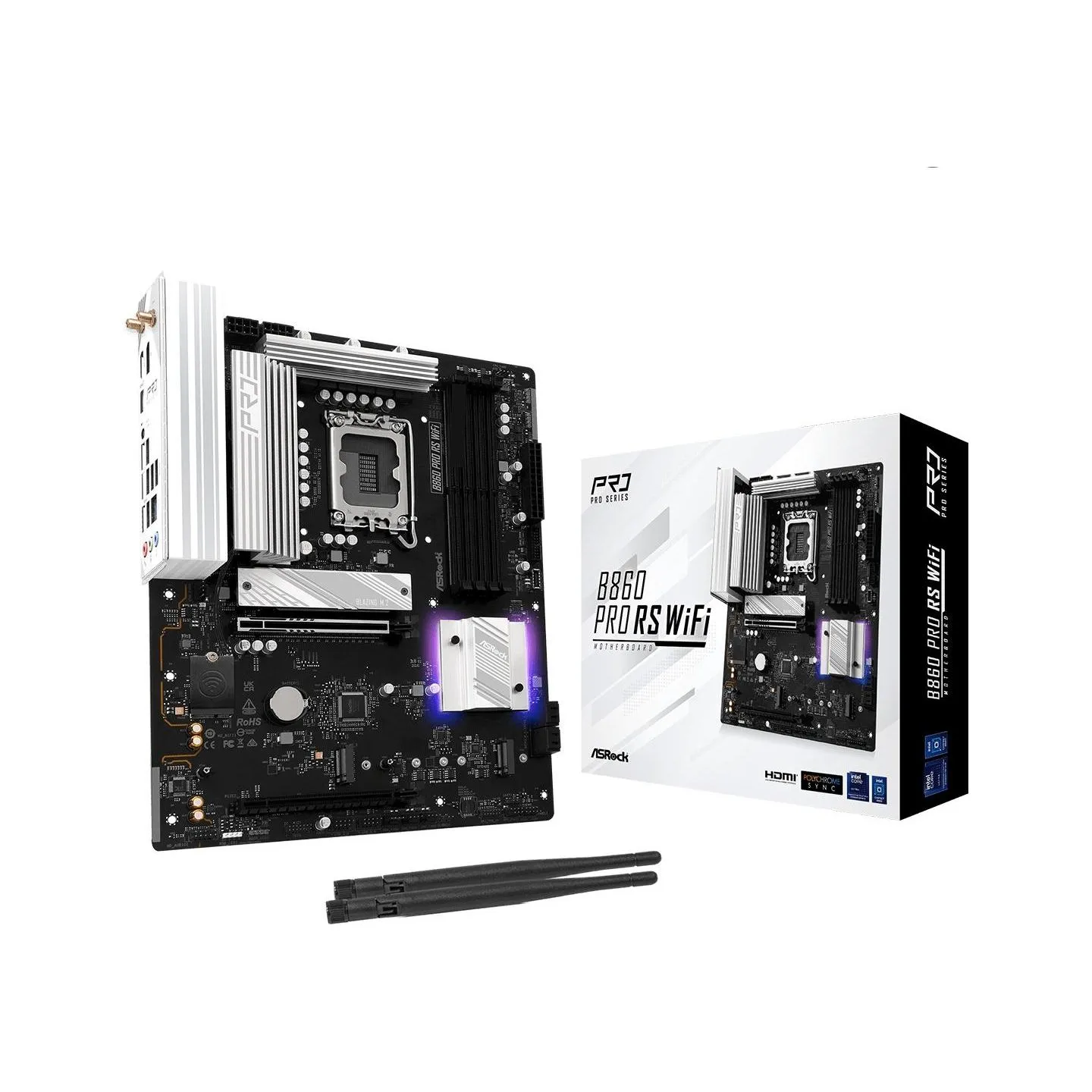 Asrock Mainboard|ASROCK|Memory DDR5|Memory slots 4|1xPCI-Express 4.0 16x|1xPCI-Express 5.0 16x|1xM.2|1xHDMI|1xDisplayPort|1xAudi