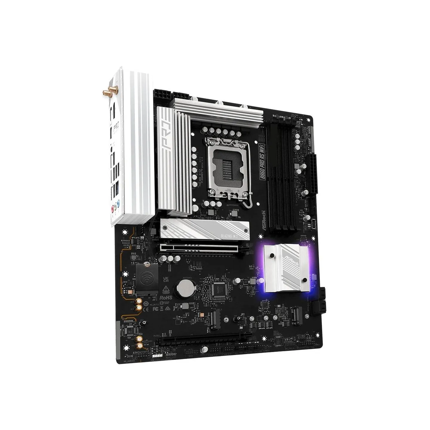 Asrock Mainboard|ASROCK|Memory DDR5|Memory slots 4|1xPCI-Express 4.0 16x|1xPCI-Express 5.0 16x|1xM.2|1xHDMI|1xDisplayPort|1xAudi