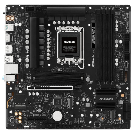 Asrock Mainboard|ASROCK|Intel B860|LGA 1851 (Socket V1)|micro ATX|RAM DDR5-SDRAM|4xSlots|3xNumber of M.2 (M) slots|B860MPRO-A
