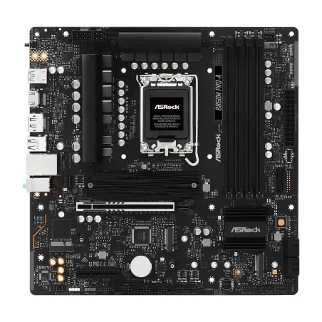 Asrock Mainboard|ASROCK|Intel B860|LGA 1851 (Socket V1)|micro ATX|RAM DDR5-SDRAM|4xSlots|3xNumber of M.2 (M) slots|B860MPRO-A