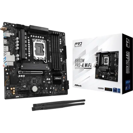 Asrock Mainboard|ASROCK|Intel B860 Express|LGA1851|Micro-ATX|Memory DDR5|Memory slots 4|B860MPRO-AWIFI