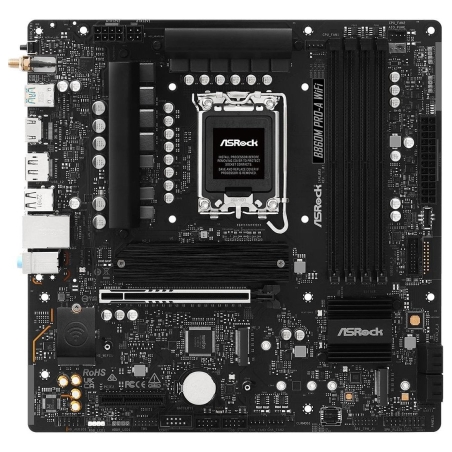 Asrock Mainboard|ASROCK|Intel B860 Express|LGA1851|Micro-ATX|Memory DDR5|Memory slots 4|B860MPRO-AWIFI