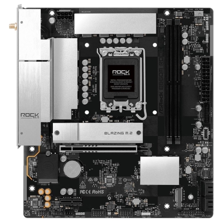 Asrock Mainboard|ASROCK|Intel B860|LGA 1851 (Socket V1)|micro ATX|RAM DDR5-SDRAM|2xSlots|Wi-Fi Yes|Bluetooth Yes|1xNumber of M.2