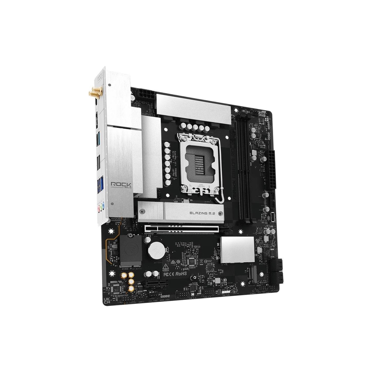 Asrock Mainboard|ASROCK|Intel B860|LGA 1851 (Socket V1)|micro ATX|RAM DDR5-SDRAM|2xSlots|Wi-Fi Yes|Bluetooth Yes|1xNumber of M.2