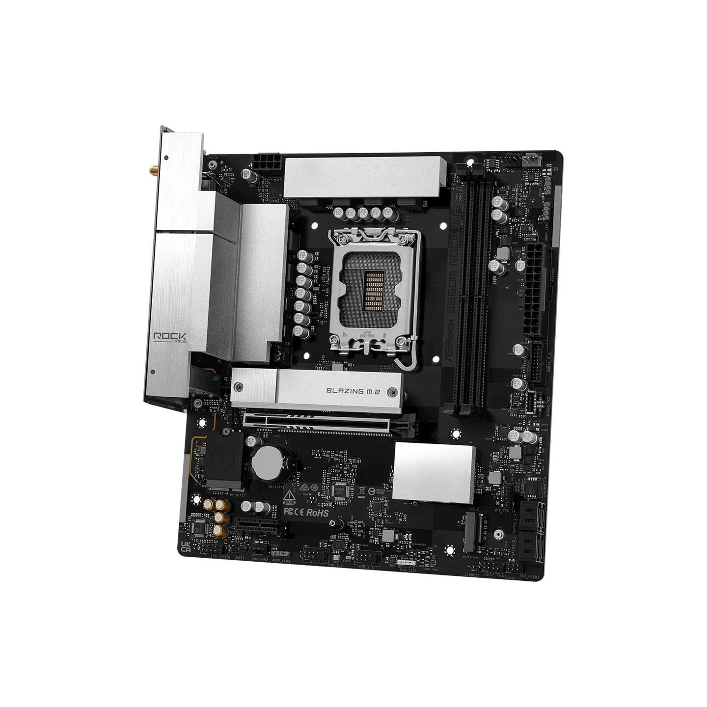 Asrock Mainboard|ASROCK|Intel B860|LGA 1851 (Socket V1)|micro ATX|RAM DDR5-SDRAM|2xSlots|Wi-Fi Yes|Bluetooth Yes|1xNumber of M.2