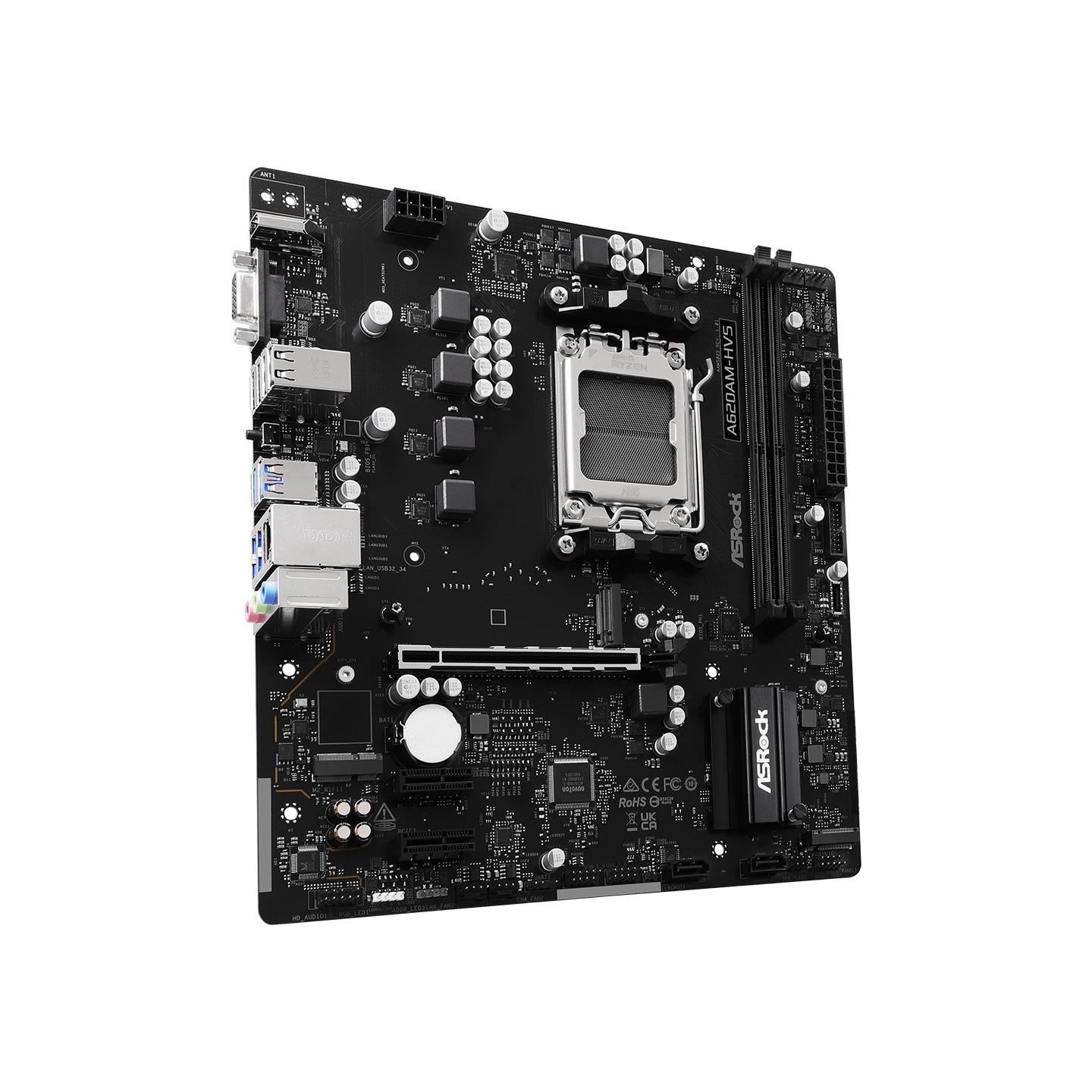 Asrock Mainboard|ASROCK|AMD A620A|micro ATX|RAM DDR5-SDRAM|2xSlots|A620AM-HVS