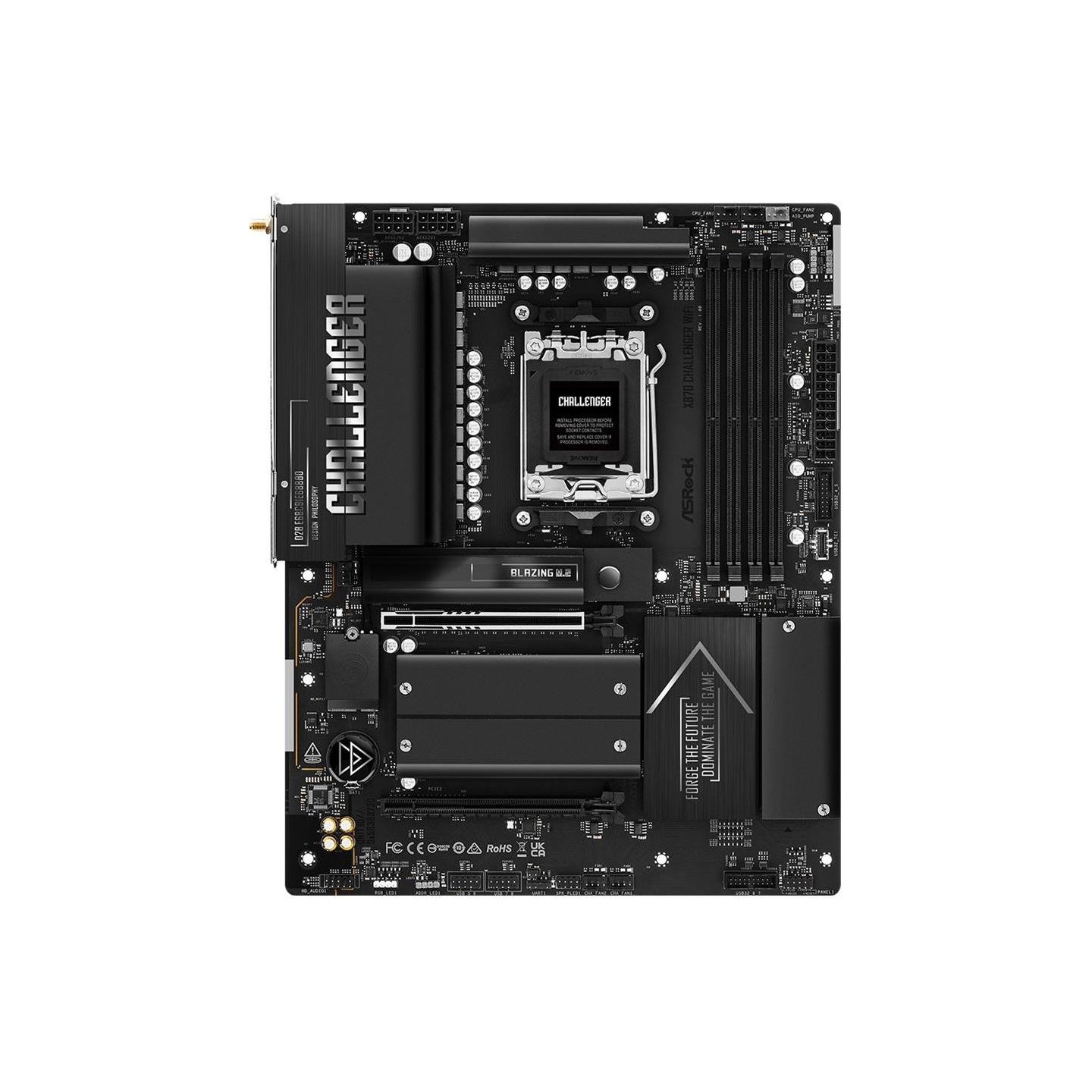 Asrock Mainboard|ASROCK|AMD X870|Socket AM5|ATX|RAM DDR5-SDRAM|4xSlots|Wi-Fi Yes|Bluetooth Yes|1xNumber of M.2 (M) slots|X870CHA