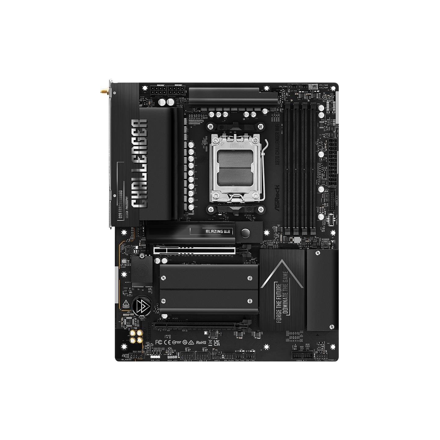 Asrock Mainboard|ASROCK|AMD X870|Socket AM5|ATX|RAM DDR5-SDRAM|4xSlots|Wi-Fi Yes|Bluetooth Yes|1xNumber of M.2 (M) slots|X870CHA