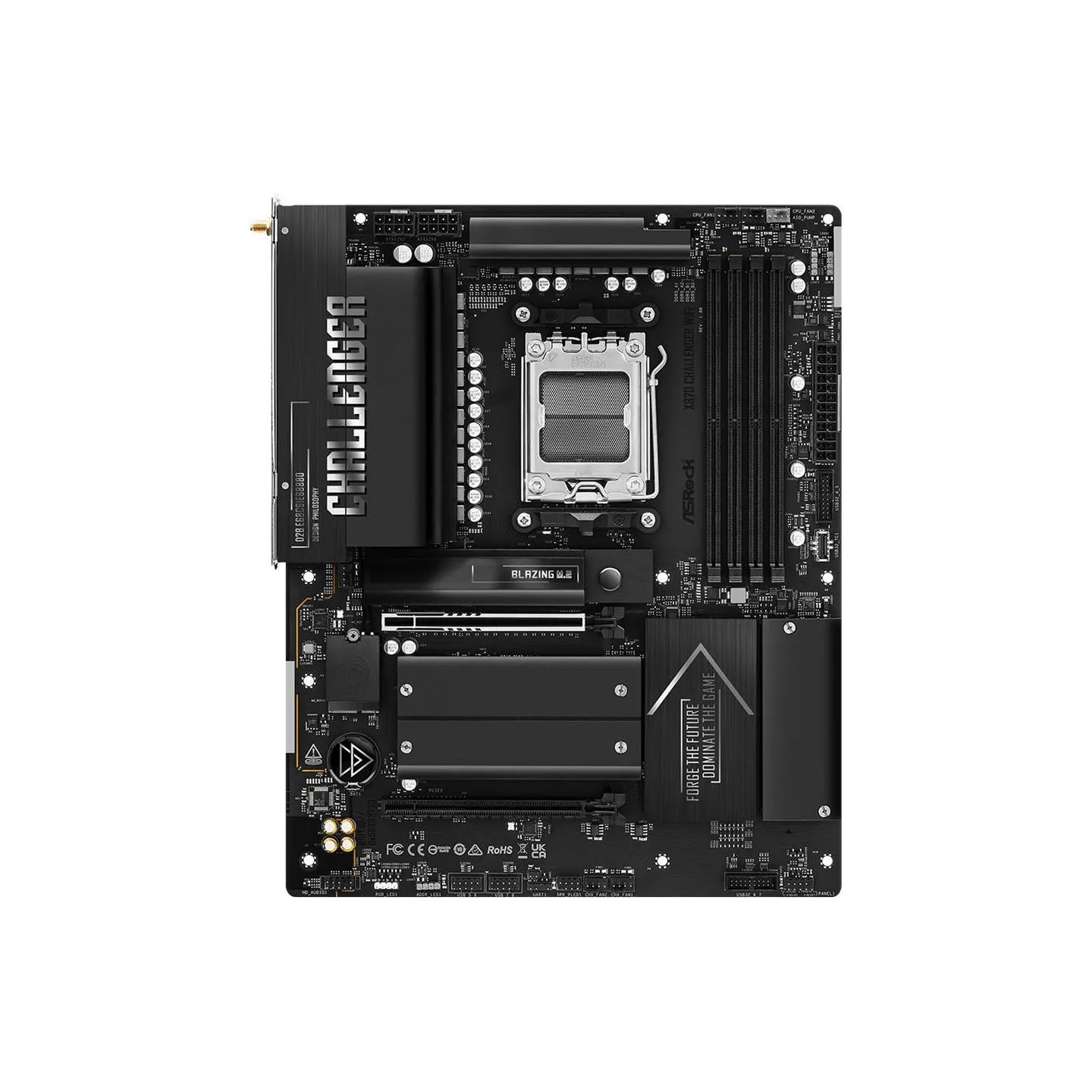 Asrock Mainboard|ASROCK|AMD X870|Socket AM5|ATX|RAM DDR5-SDRAM|4xSlots|Wi-Fi Yes|Bluetooth Yes|1xNumber of M.2 (M) slots|X870CHA