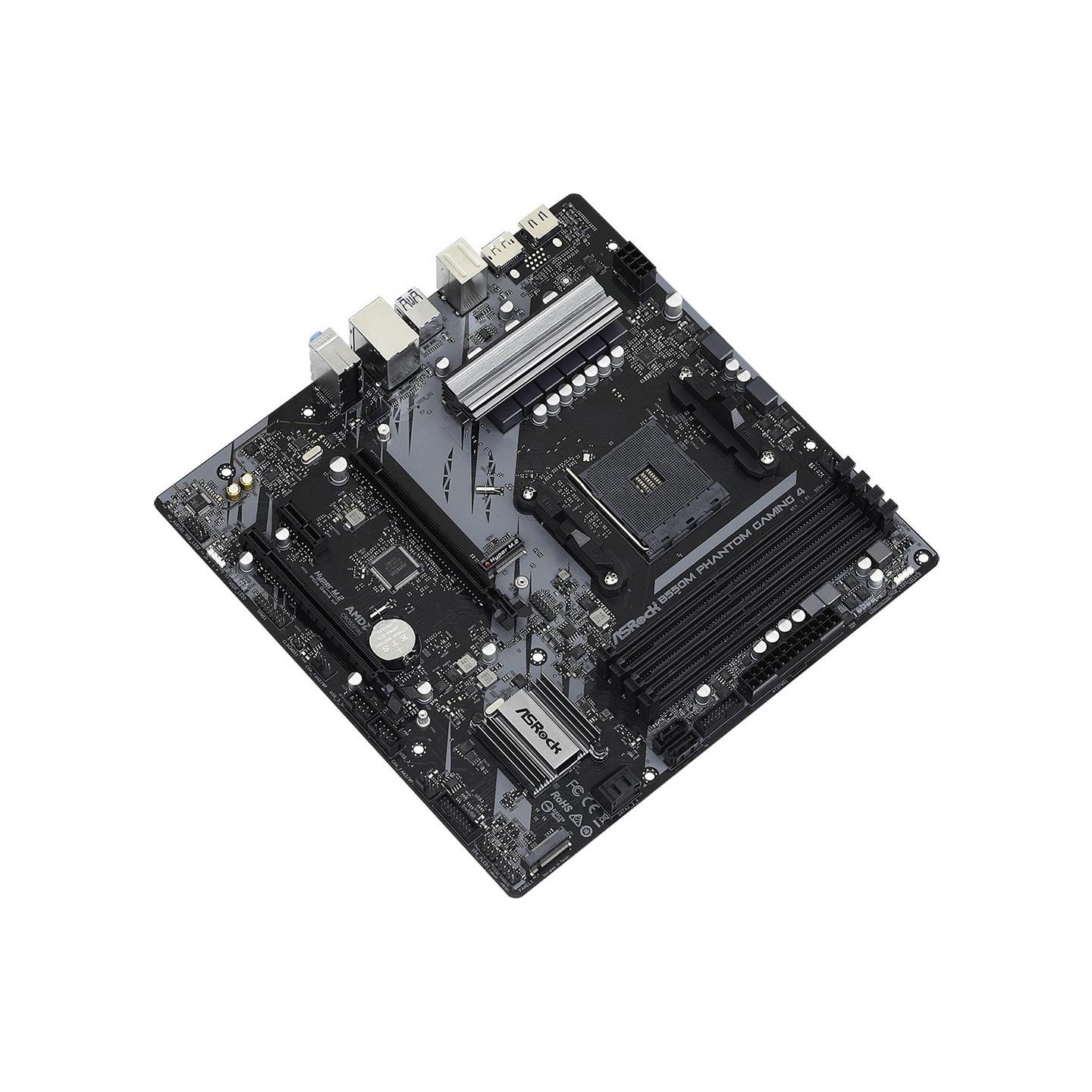 Asrock Mainboard|ASROCK|AMD B550|SAM4|MicroATX|1xPCI-Express 3.0 1x|1xPCI-Express 3.0 4x|2xM.2|1xPCI-Express 4.0 16x|Memory DDR4