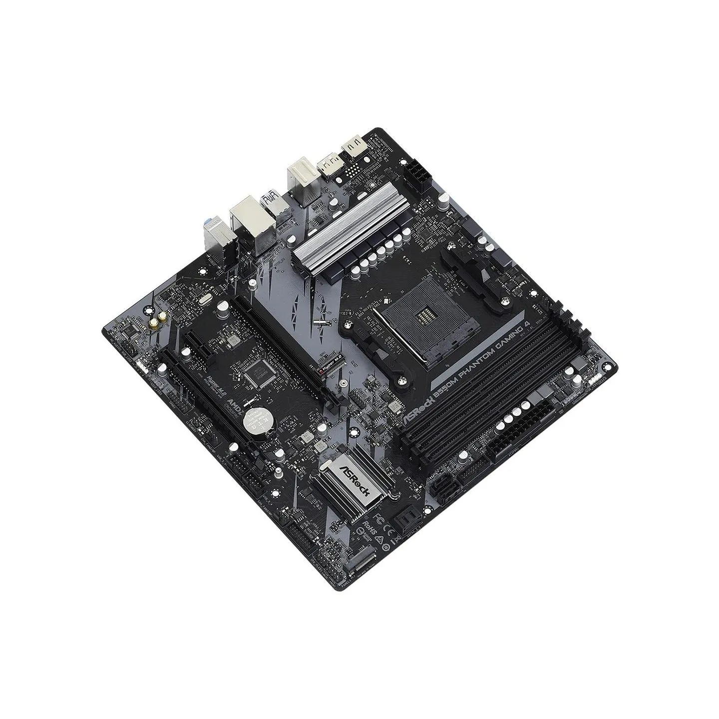 Asrock Mainboard|ASROCK|AMD B550|SAM4|MicroATX|1xPCI-Express 3.0 1x|1xPCI-Express 3.0 4x|2xM.2|1xPCI-Express 4.0 16x|Memory DDR4