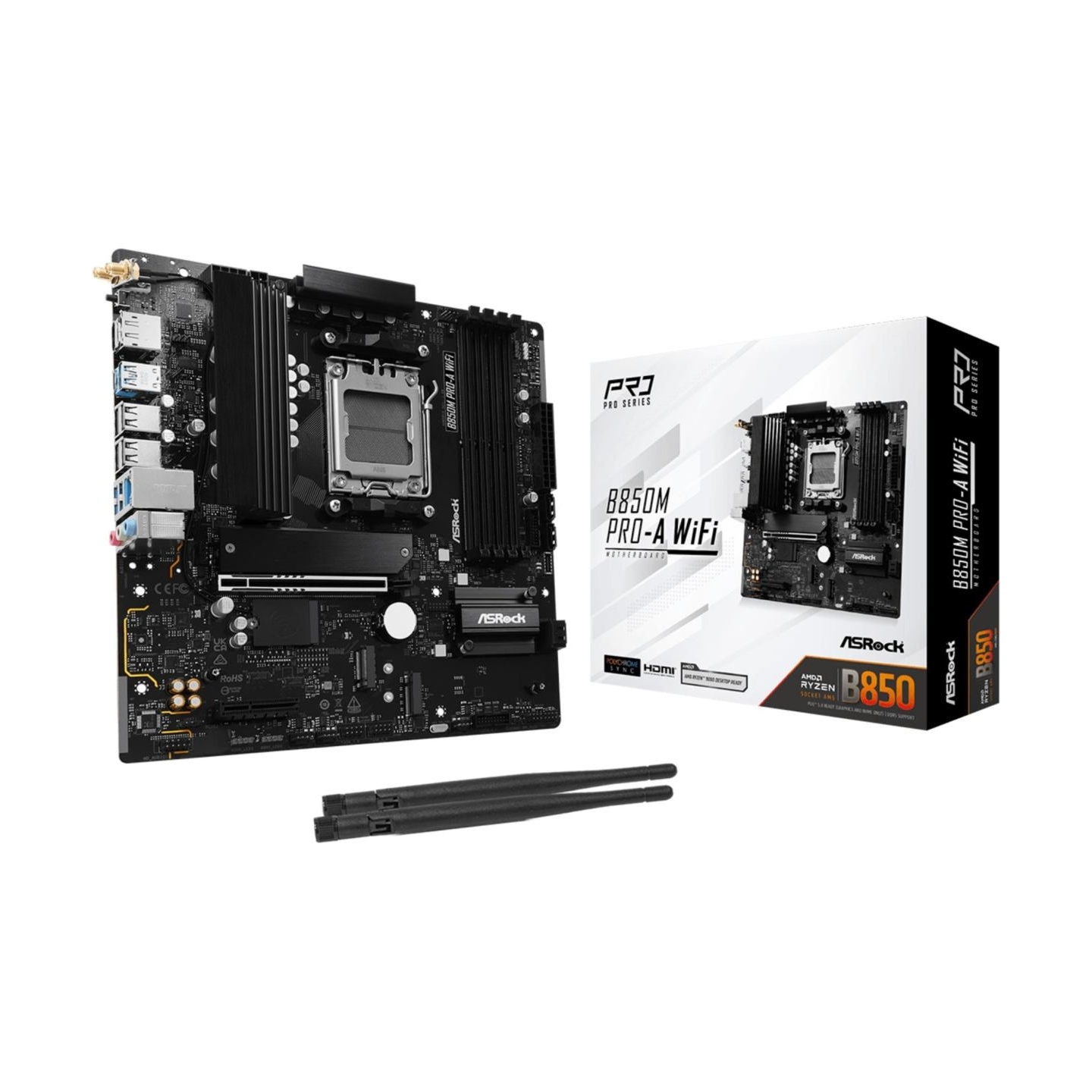Asrock Mainboard|ASROCK|1xPCI-Express 4.0 4x	|1xPCI-Express 5.0 16x|1xM.2|1xHDMI|1xDisplayPort|1xAudio-In|1xAudio-Out|1xMicropho