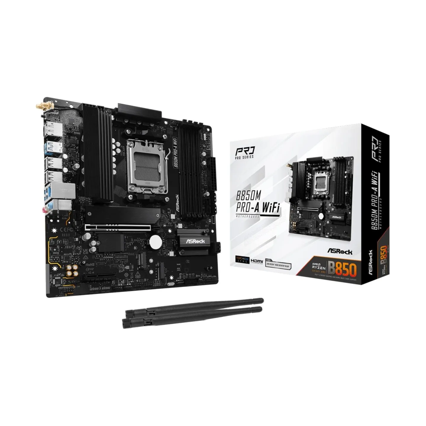 Asrock Mainboard|ASROCK|1xPCI-Express 4.0 4x	|1xPCI-Express 5.0 16x|1xM.2|1xHDMI|1xDisplayPort|1xAudio-In|1xAudio-Out|1xMicropho