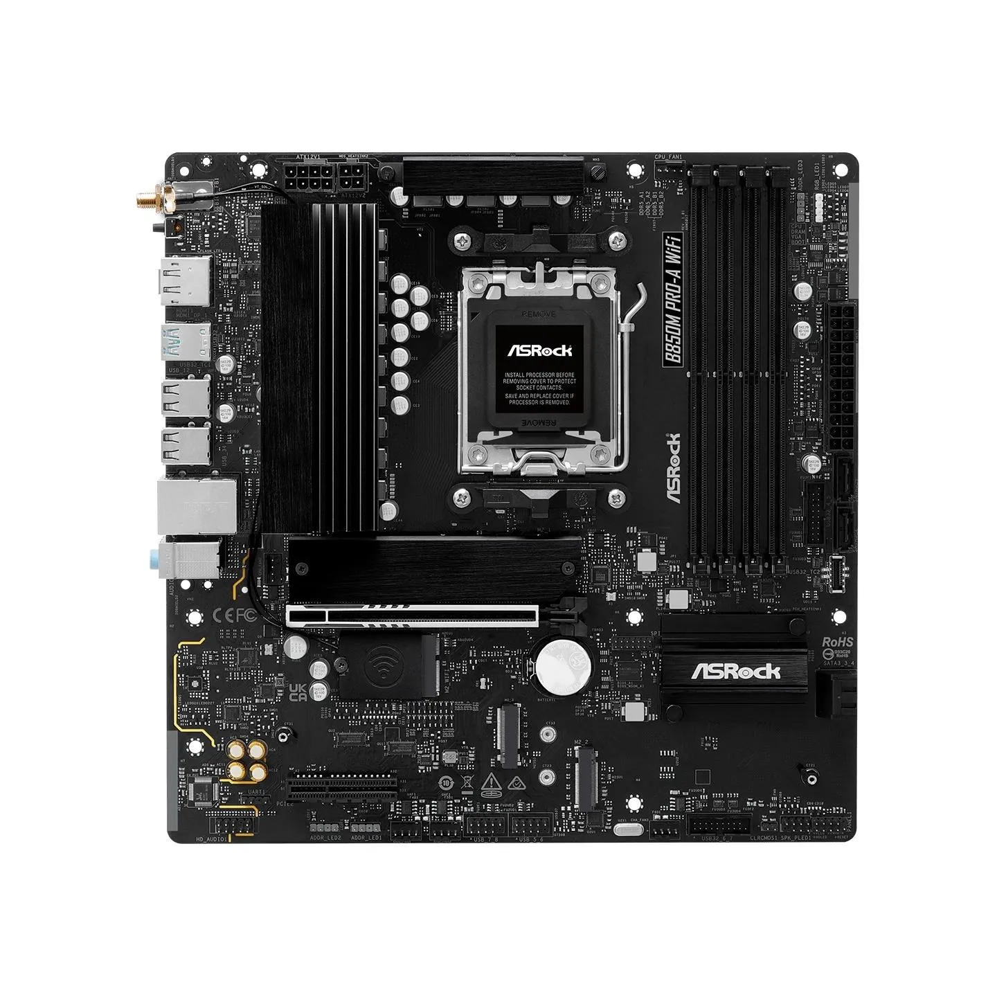 Asrock Mainboard|ASROCK|1xPCI-Express 4.0 4x	|1xPCI-Express 5.0 16x|1xM.2|1xHDMI|1xDisplayPort|1xAudio-In|1xAudio-Out|1xMicropho
