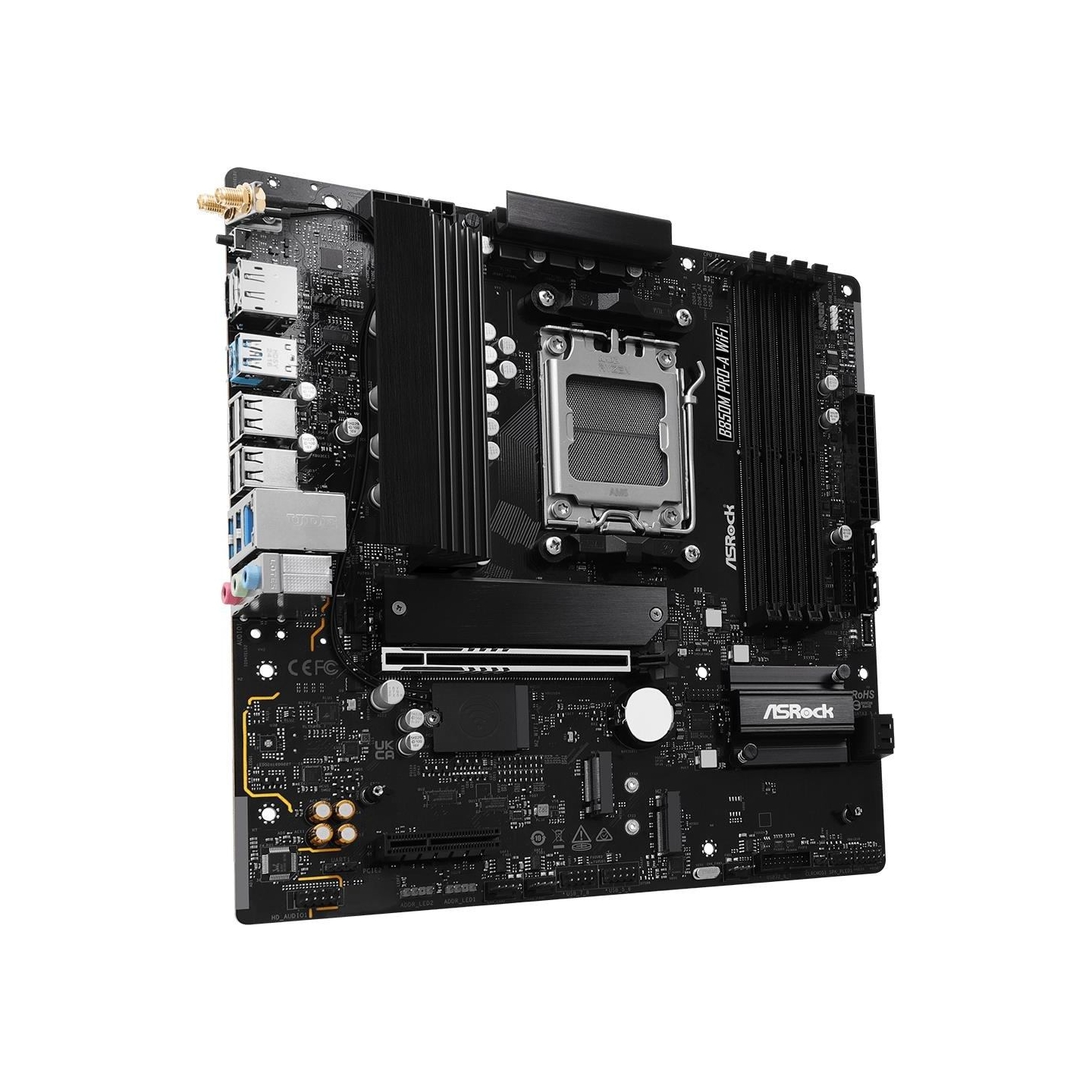 Asrock Mainboard|ASROCK|1xPCI-Express 4.0 4x	|1xPCI-Express 5.0 16x|1xM.2|1xHDMI|1xDisplayPort|1xAudio-In|1xAudio-Out|1xMicropho