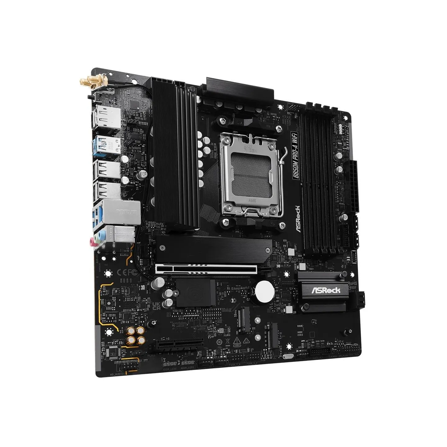 Asrock Mainboard|ASROCK|1xPCI-Express 4.0 4x	|1xPCI-Express 5.0 16x|1xM.2|1xHDMI|1xDisplayPort|1xAudio-In|1xAudio-Out|1xMicropho