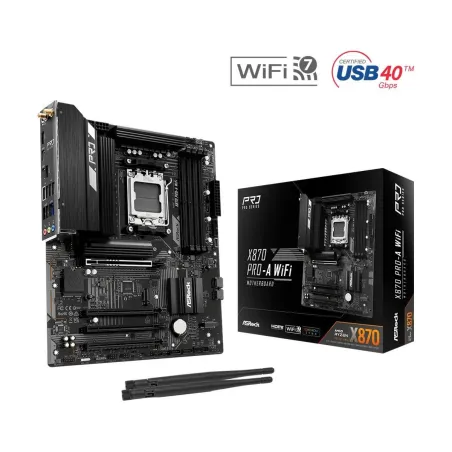 Asrock Mainboard|ASROCK|AMD X870|SAM5|ATX|Memory DDR5|Memory slots 4|X870PRO-AWIFI