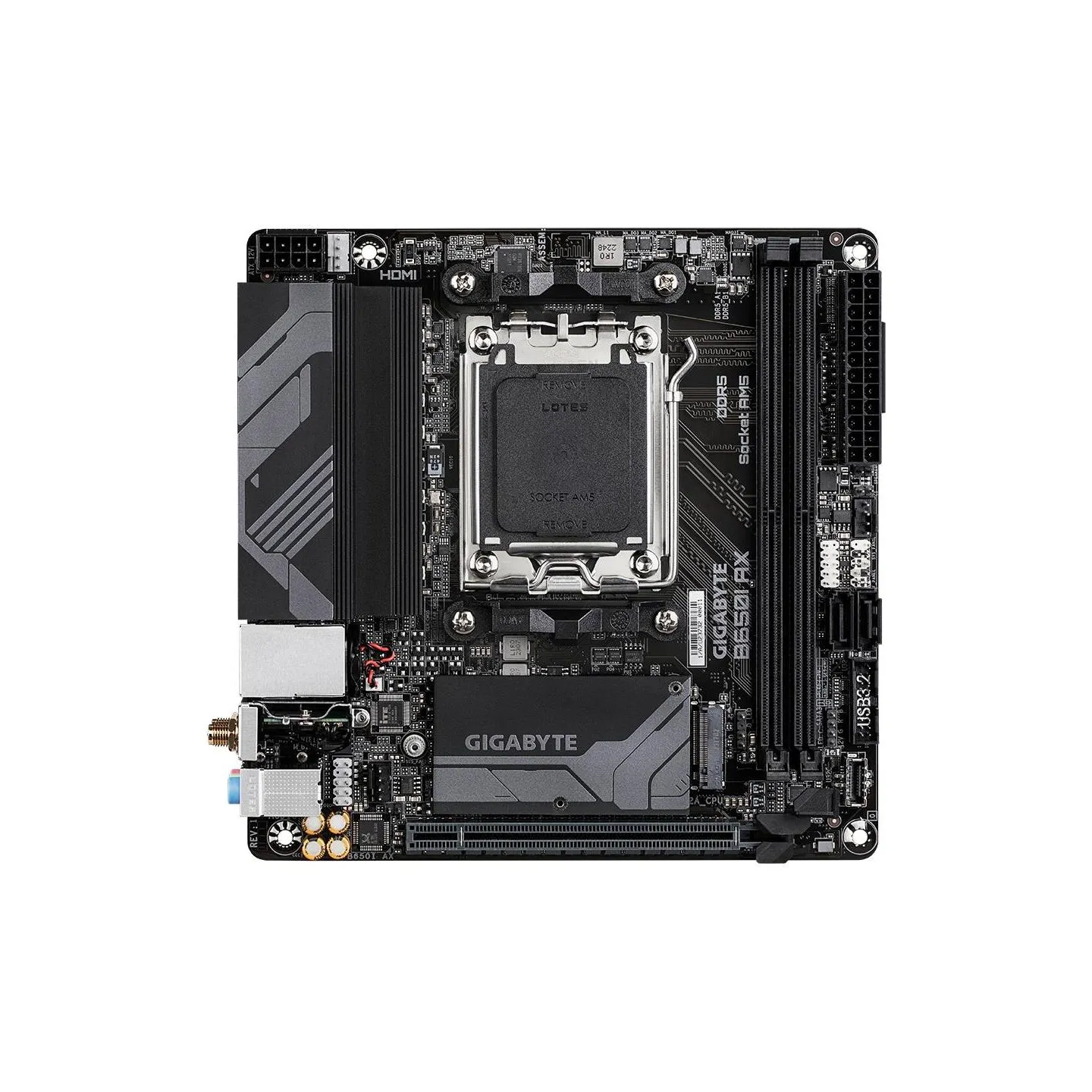 Gigabyte Mainboard|GIGABYTE|AMD B650|Socket AM5|mini ITX|RAM DDR5-SDRAM|2xSlots|Wi-Fi Yes|Bluetooth Yes|1xNumber of M.2 (M) slot