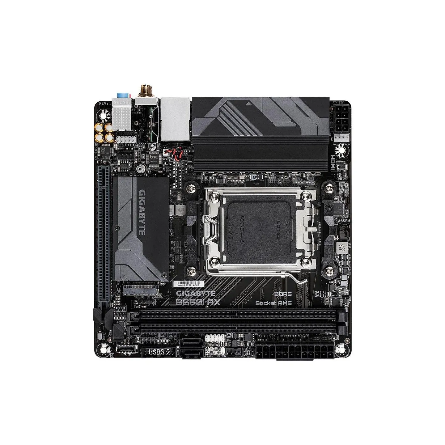 Gigabyte Mainboard|GIGABYTE|AMD B650|Socket AM5|mini ITX|RAM DDR5-SDRAM|2xSlots|Wi-Fi Yes|Bluetooth Yes|1xNumber of M.2 (M) slot