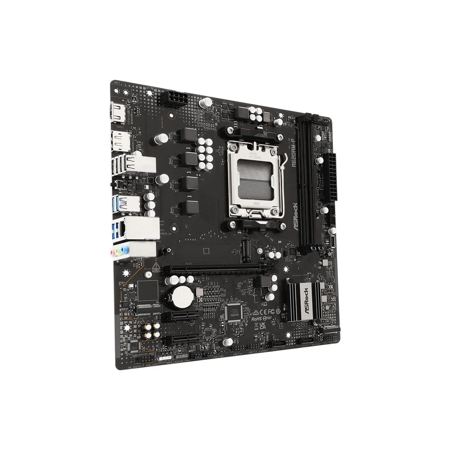 Asrock Mainboard|ASROCK|AMD A620A|Socket AM5|micro ATX|RAM DDR5-SDRAM|2xSlots|1xNumber of M.2 (M) slots|A620AM-P