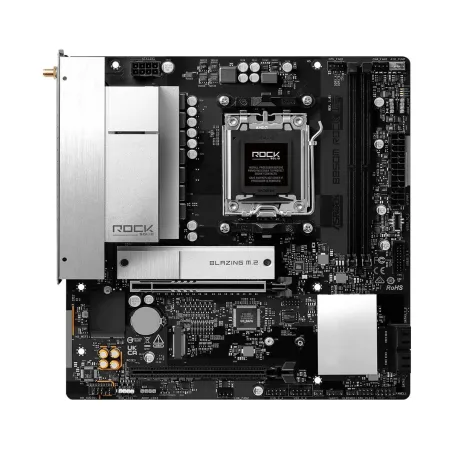 Asrock Mainboard|ASROCK|AMD B850|Socket AM5|micro ATX|RAM DDR5-SDRAM|2xSlots|Wi-Fi Yes|Bluetooth Yes|1xNumber of M.2 (M) slots|B
