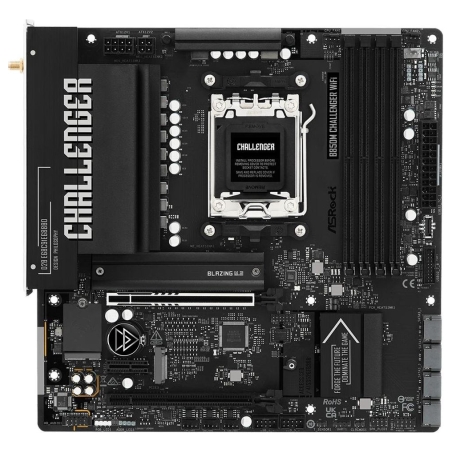 Asrock Mainboard|ASROCK|AMD B850|Socket AM5|micro ATX|RAM DDR5-SDRAM|4xSlots|Wi-Fi Yes|Bluetooth Yes|1xNumber of M.2 (M) slots|B