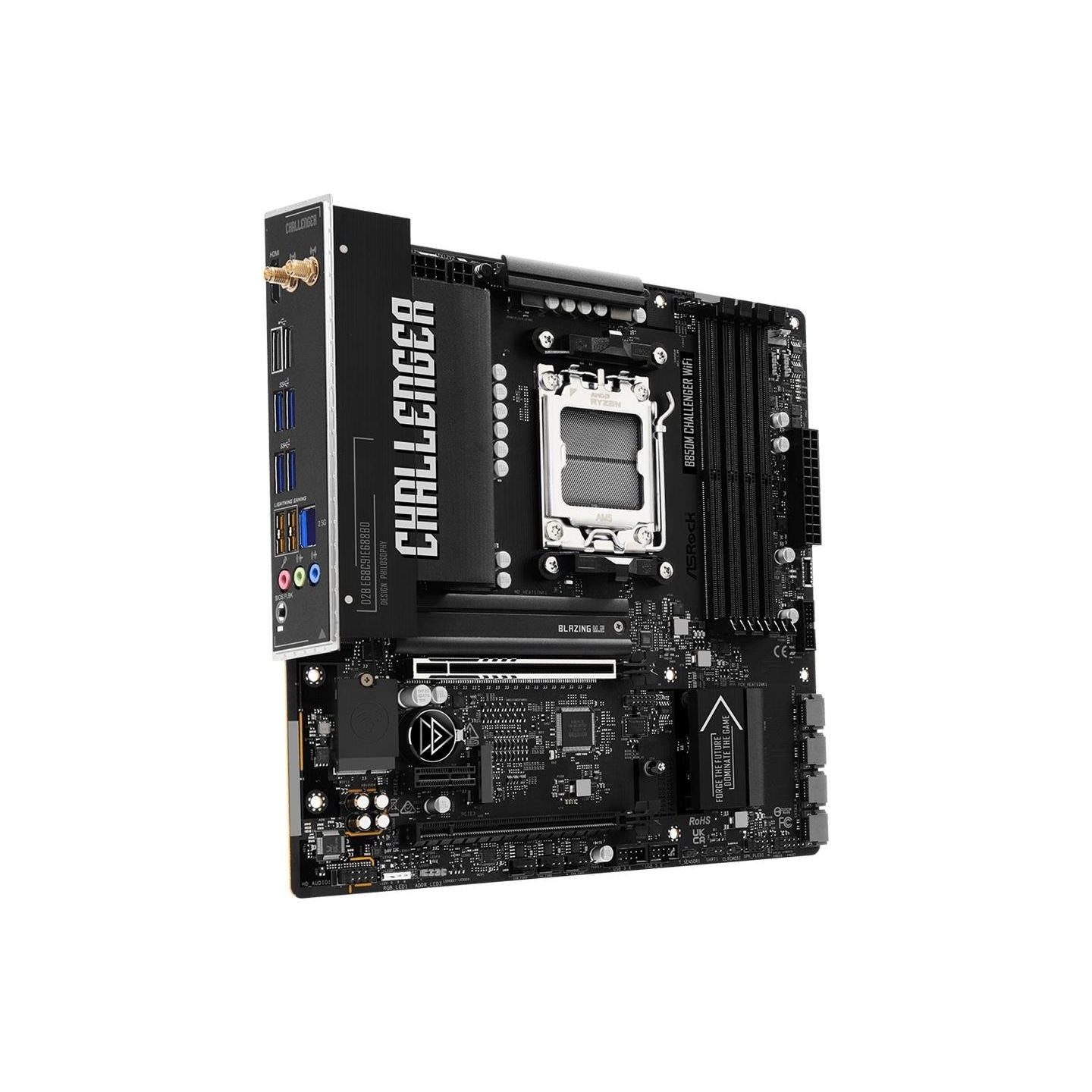 Asrock Mainboard|ASROCK|AMD B850|Socket AM5|micro ATX|RAM DDR5-SDRAM|4xSlots|Wi-Fi Yes|Bluetooth Yes|1xNumber of M.2 (M) slots|B