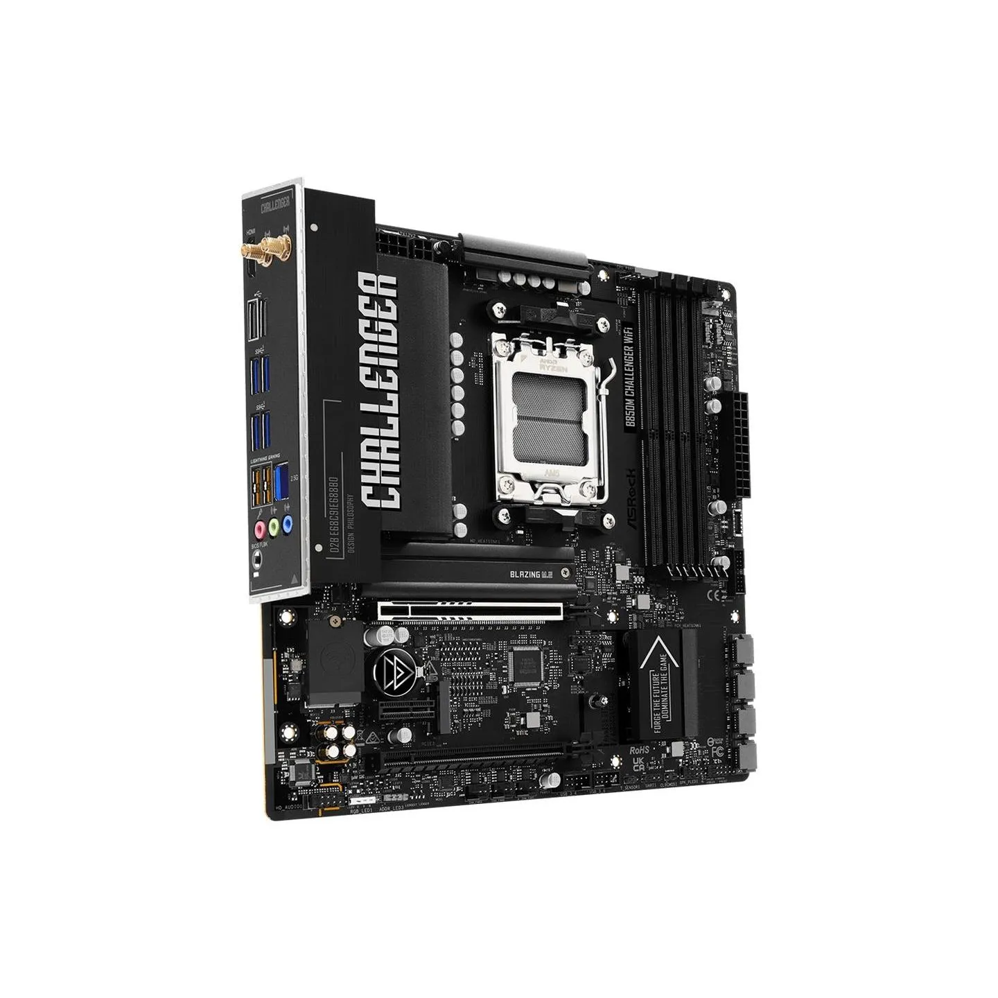 Asrock Mainboard|ASROCK|AMD B850|Socket AM5|micro ATX|RAM DDR5-SDRAM|4xSlots|Wi-Fi Yes|Bluetooth Yes|1xNumber of M.2 (M) slots|B