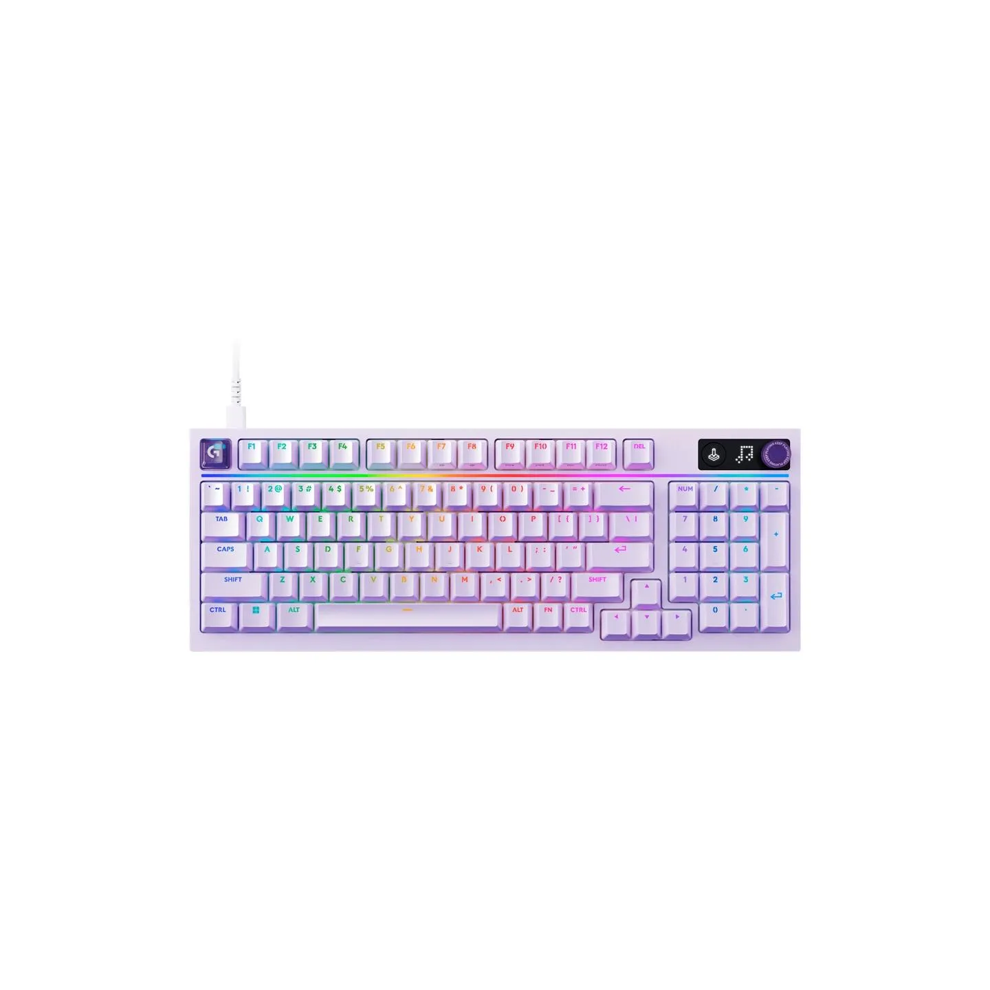 Logitech G316 X 98 Wired Gaming Keyboard - LILAC - US INT'L - USB - EMEA28i - 935 - TACTILE