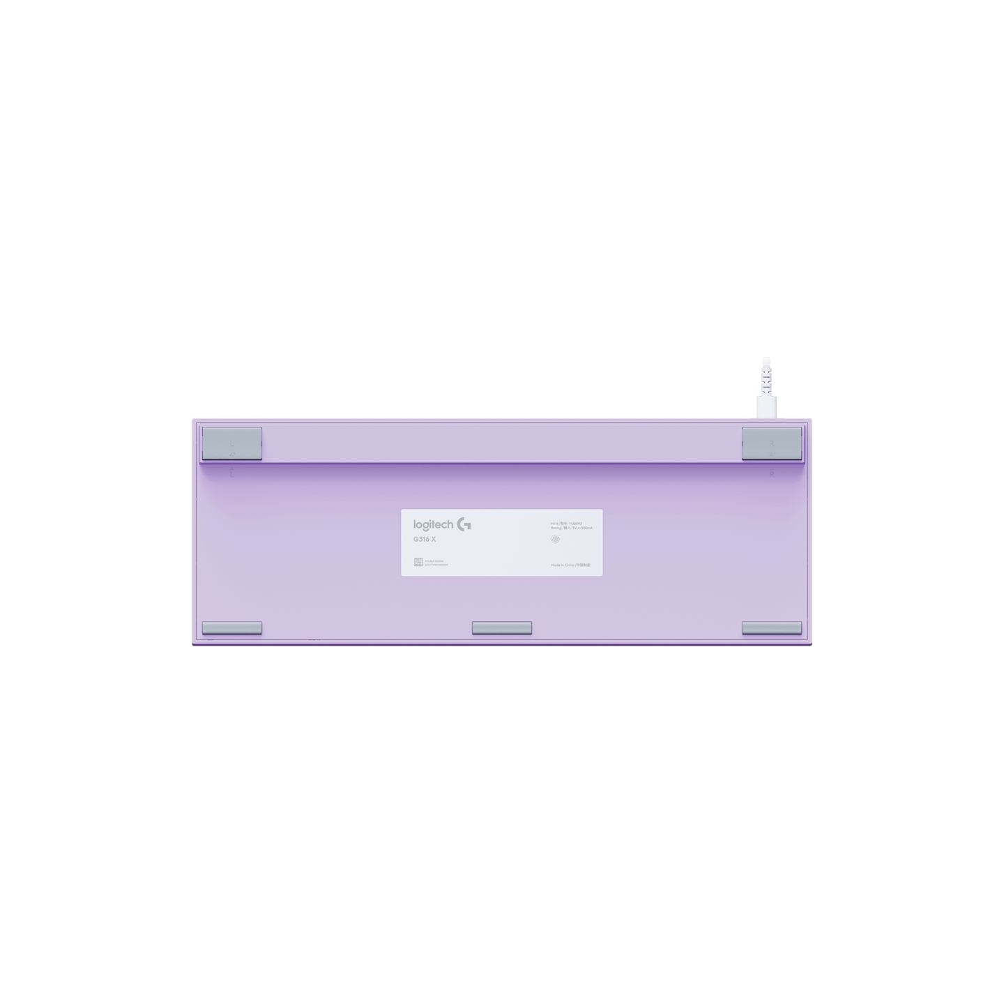 Logitech G316 X 98 Wired Gaming Keyboard - LILAC - US INT'L - USB - EMEA28i - 935 - TACTILE