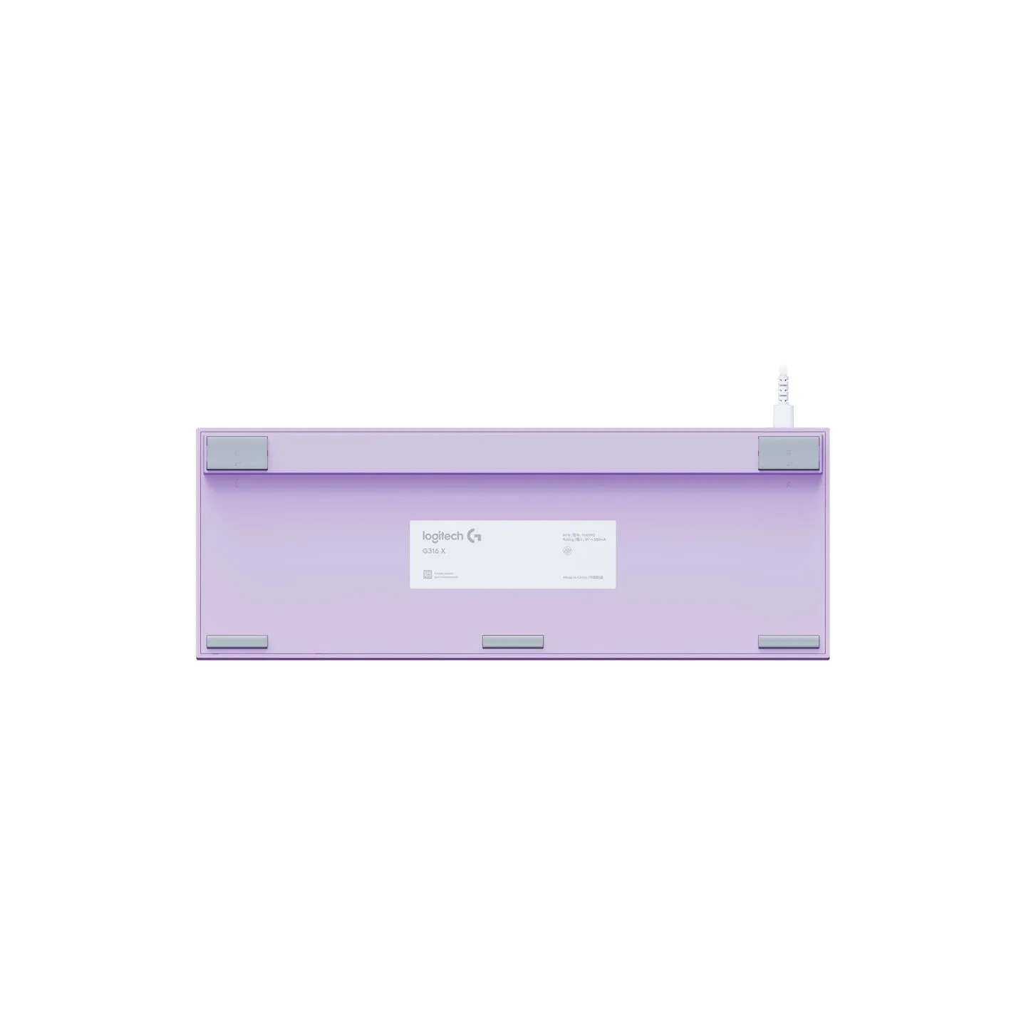 Logitech G316 X 98 Wired Gaming Keyboard - LILAC - US INT'L - USB - EMEA28i - 935 - TACTILE