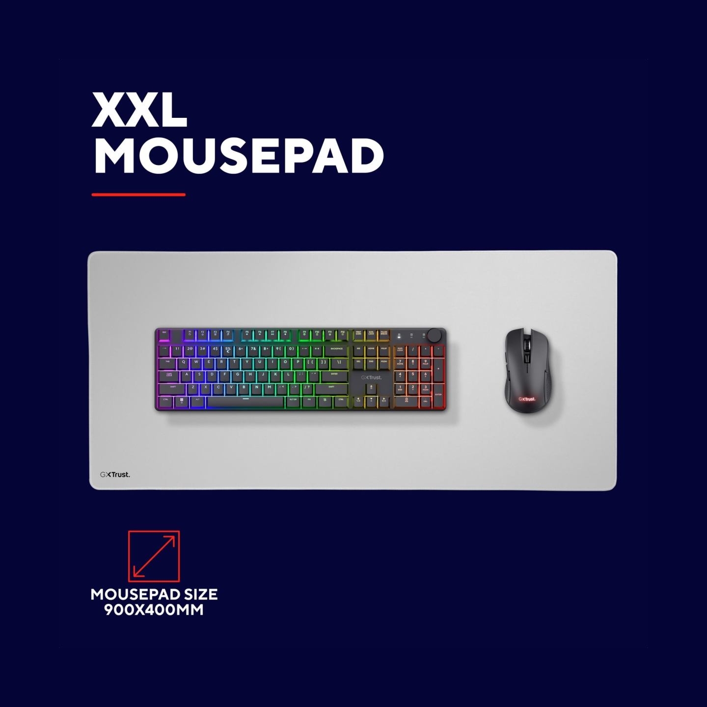 Trust MOUSE PAD GXT759W XXL/WHITE 25613 TRUST