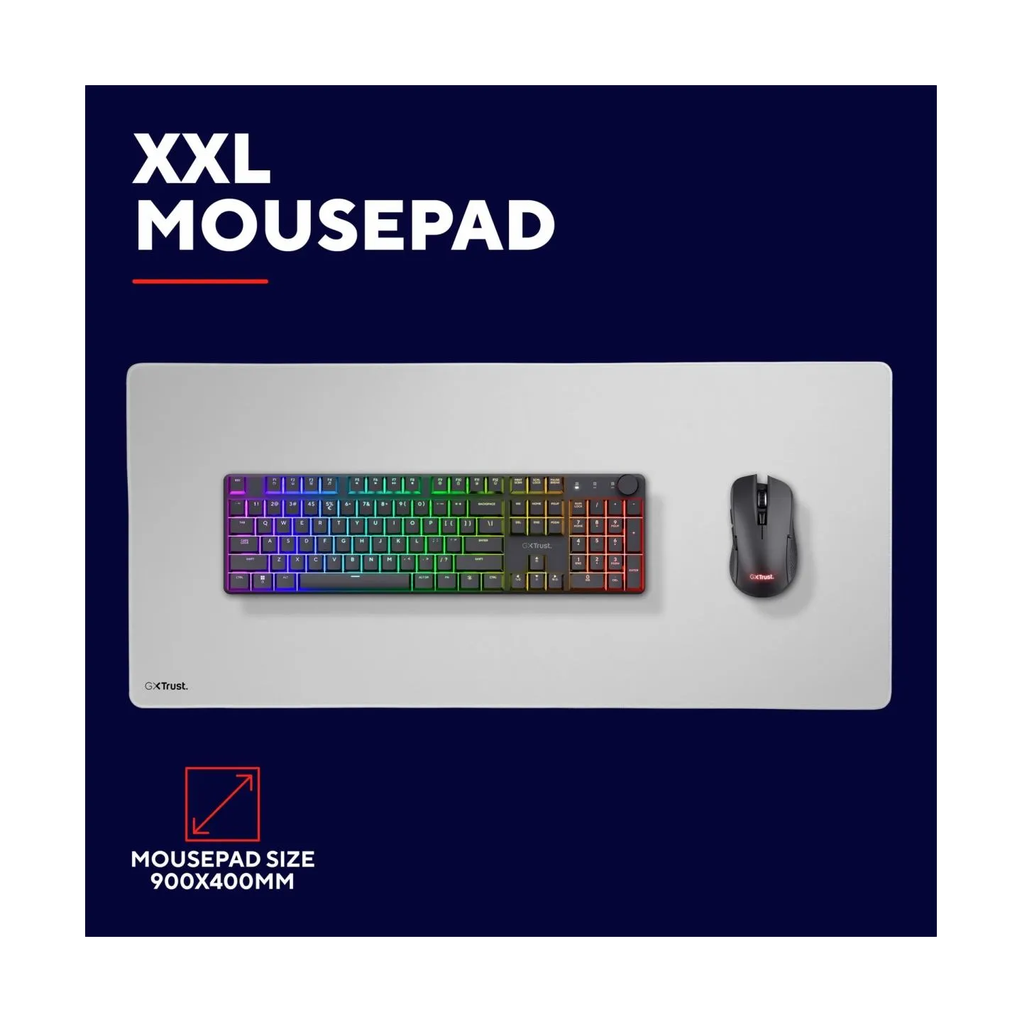 Trust MOUSE PAD GXT759W XXL/WHITE 25613 TRUST