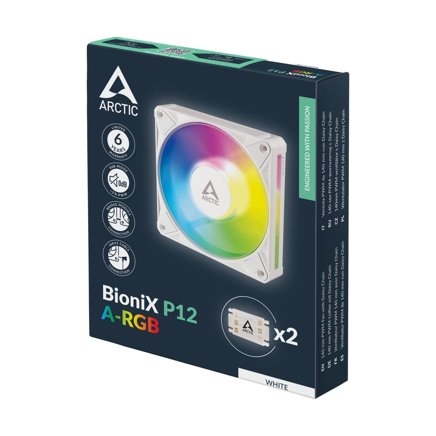 Arctic CASE FAN 140MM BIONIX P14 ARGB/WHITE ACFAN00340A ARCTIC