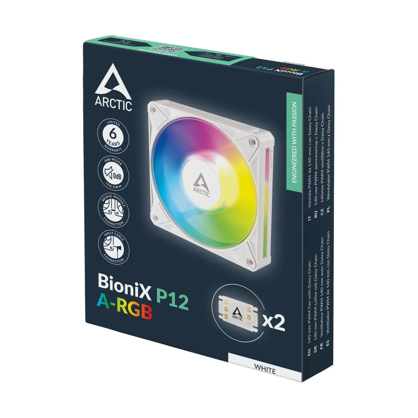 Arctic CASE FAN 140MM BIONIX P14 ARGB/WHITE ACFAN00340A ARCTIC