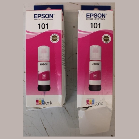 Epson 101 EcoTank MA Ink Bottle |  | Epson 101 EcoTank MA | Ink Bottle | Magenta | DAMAGED PACKAGING