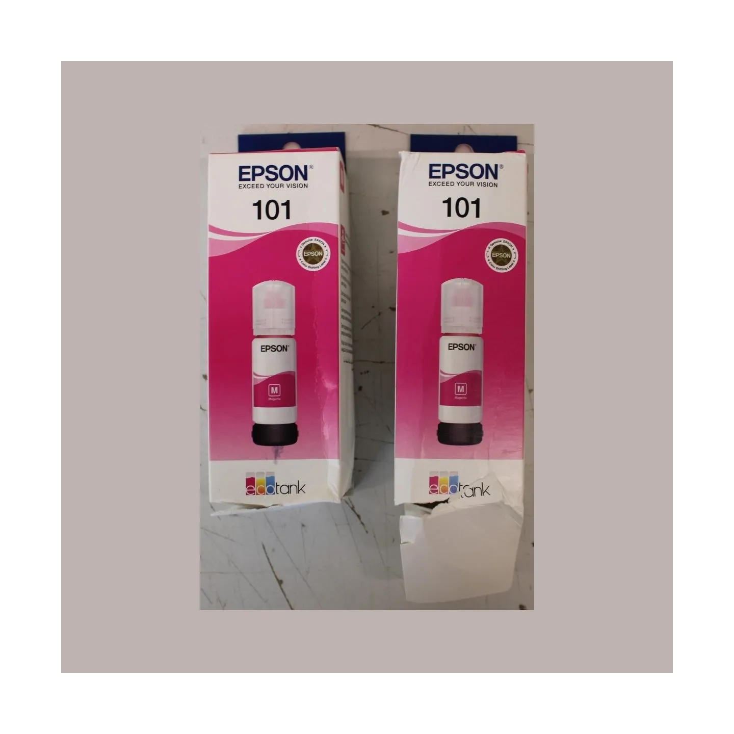 Epson 101 EcoTank MA Ink Bottle |  | Epson 101 EcoTank MA | Ink Bottle | Magenta | DAMAGED PACKAGING
