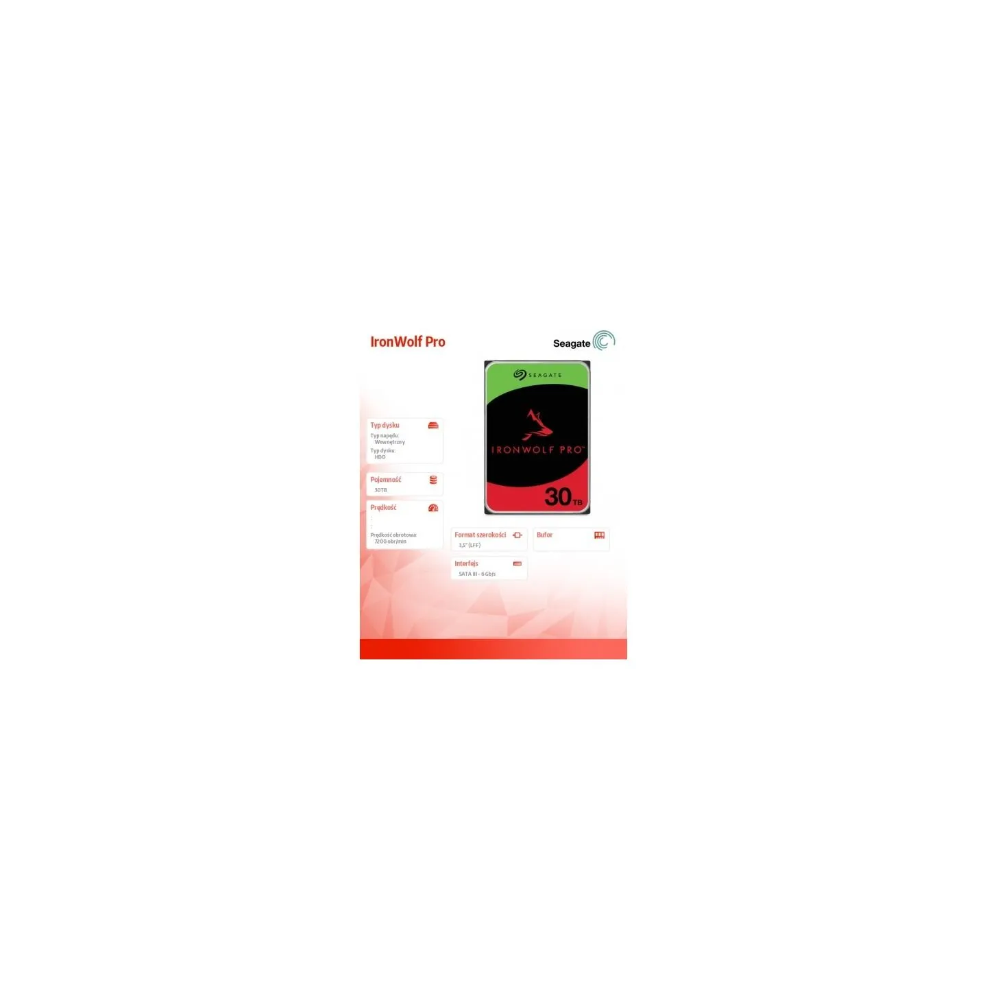 Seagate IronWolf Pro 30TB 3.5 ST30000NT011