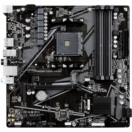 Gigabyte A520M DS3H WIFI6E | Processor family AMD | Processor socket AM4 | DDR4 | Supported hard disk drive interfaces SATA, M.2