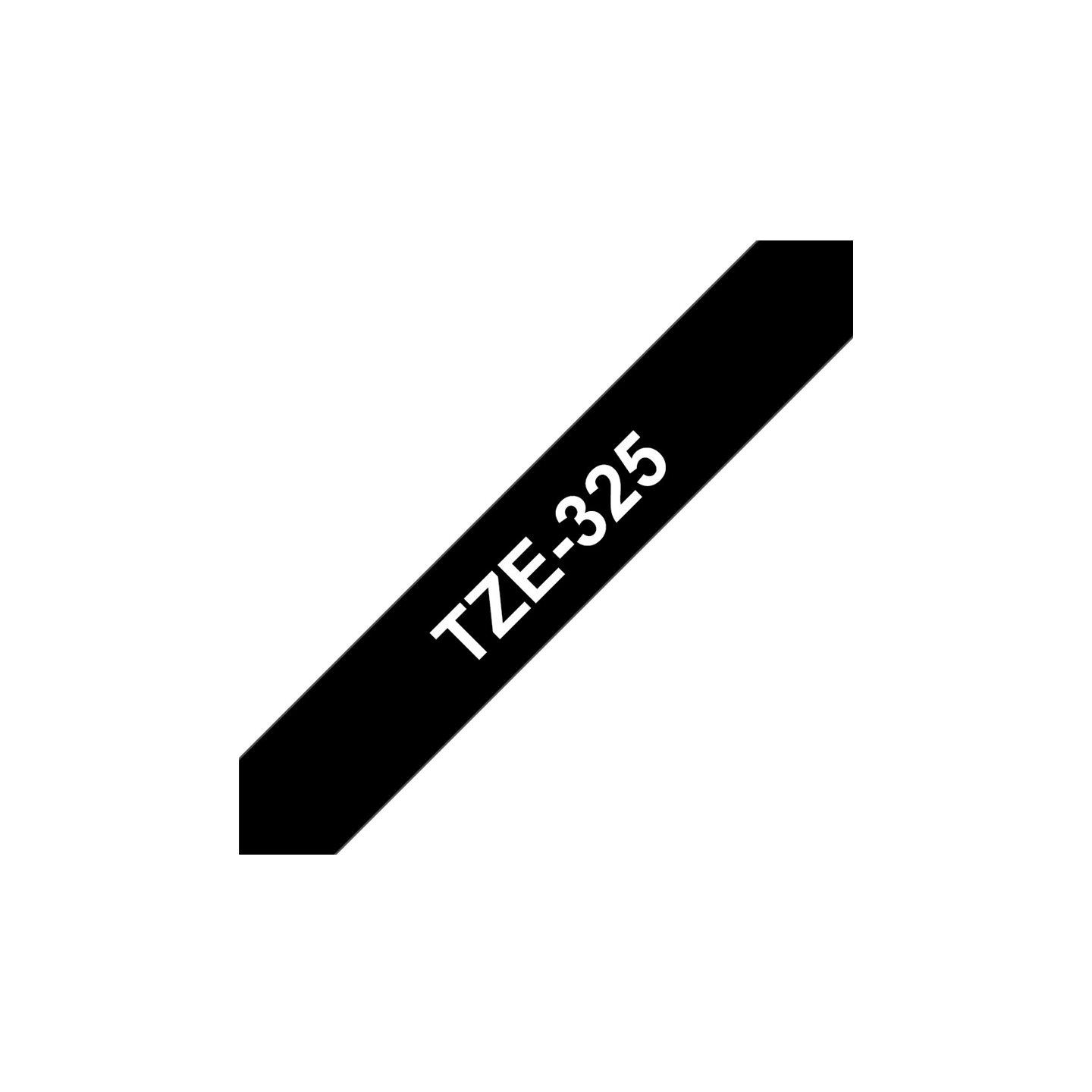 Brother TZE325 tape white/black 9mm 8m
