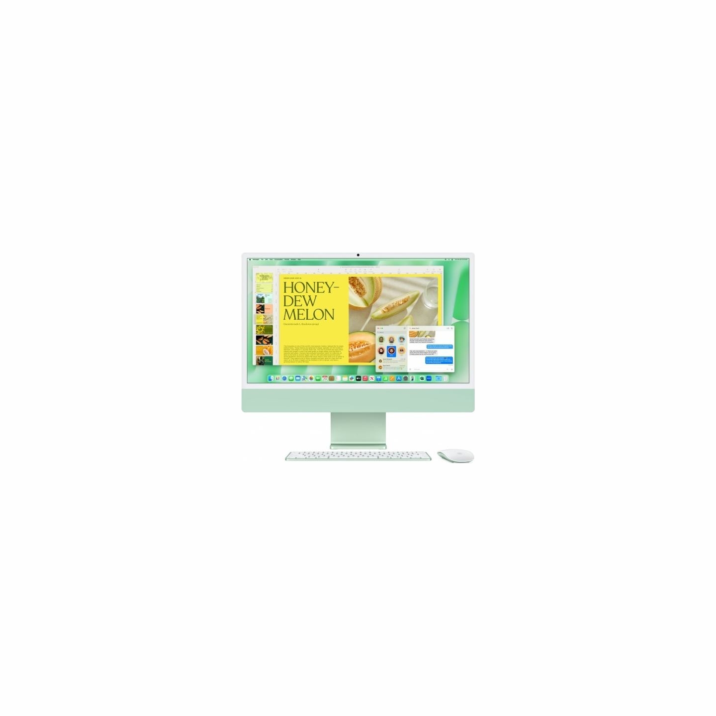 Apple iMac 24 inch: M4 10/10, 24GB, 512GB SSD - Green