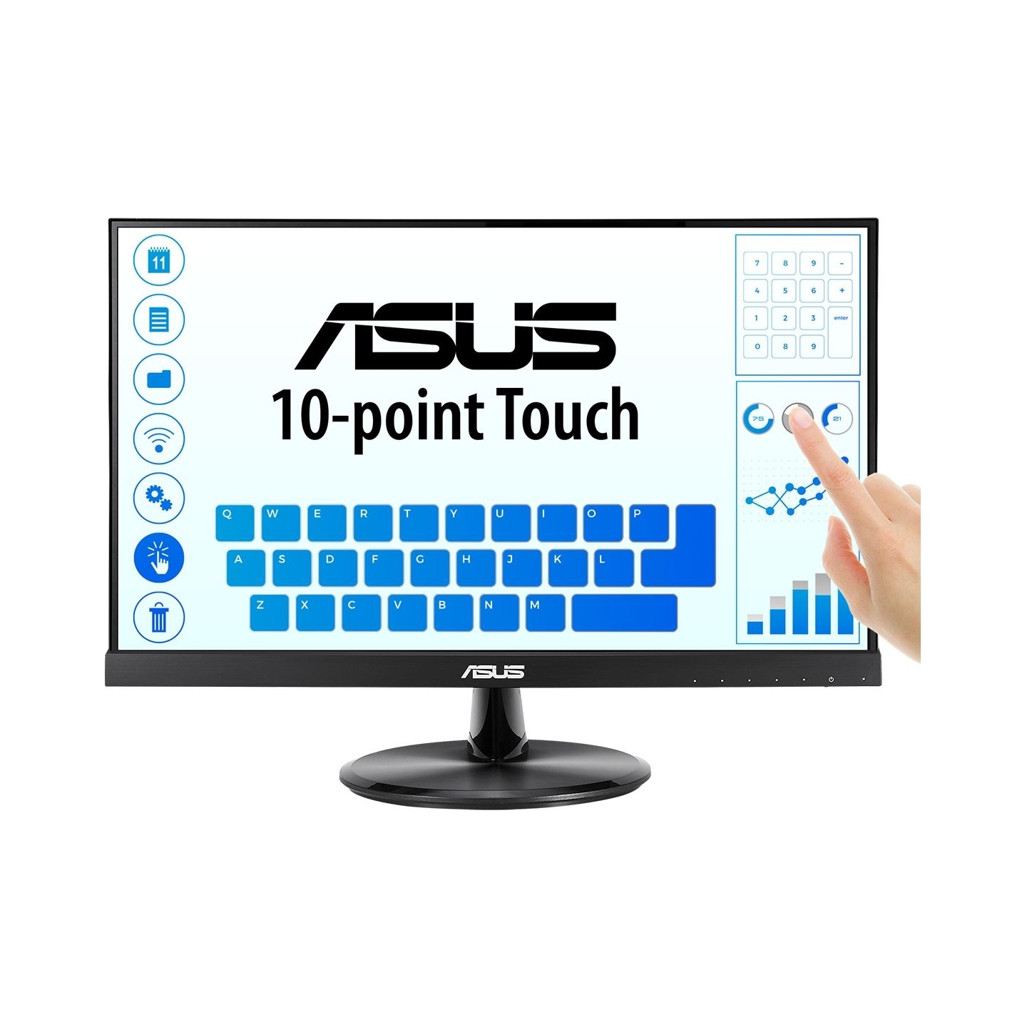 Asus | VT229H | 21.5 " | IPS | 16:9 | 60 Hz | 5 ms | 1920 x 1080 pixels | 250 cd/m² | HDMI ports quantity 1