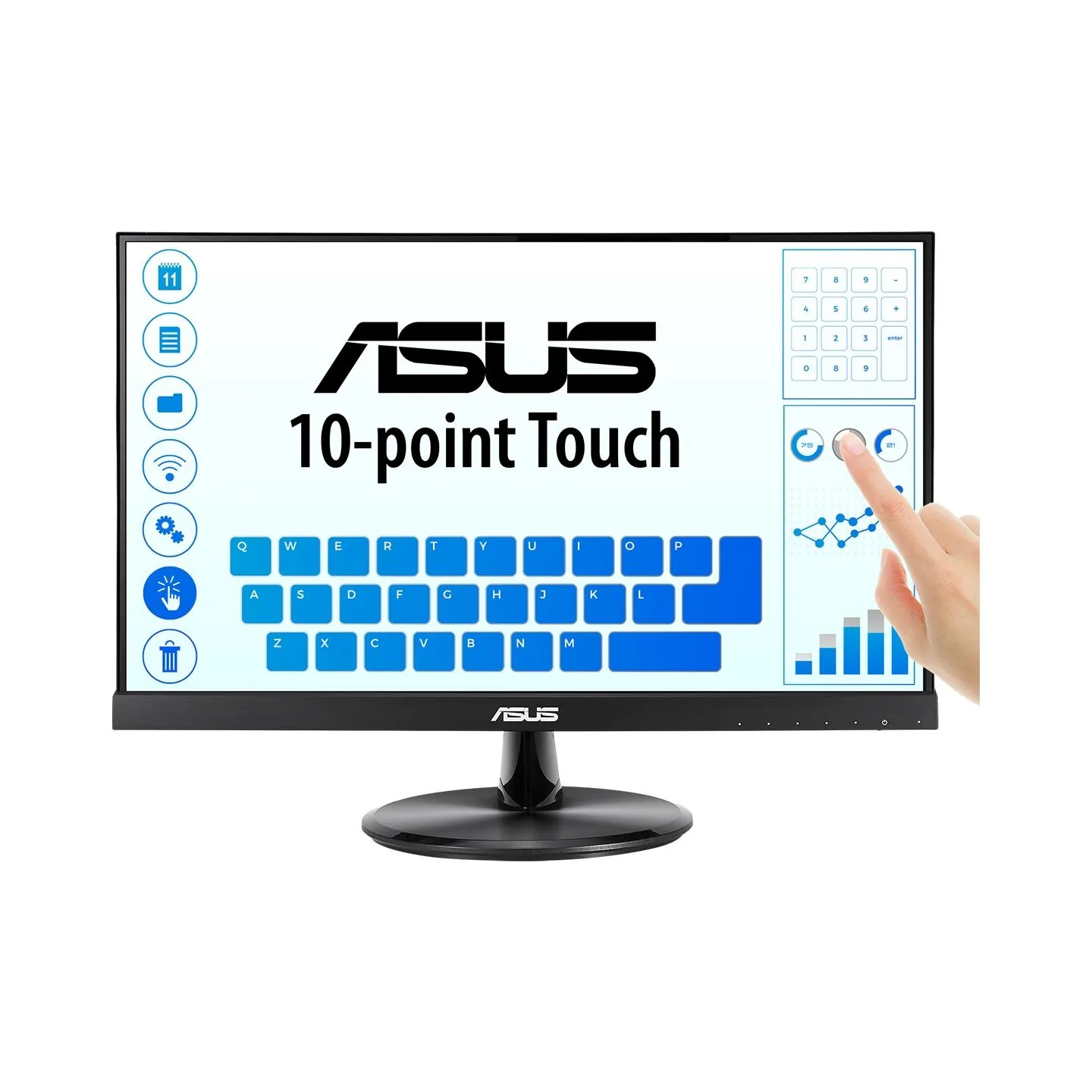 Asus | VT229H | 21.5 " | IPS | 16:9 | 60 Hz | 5 ms | 1920 x 1080 pixels | 250 cd/m² | HDMI ports quantity 1