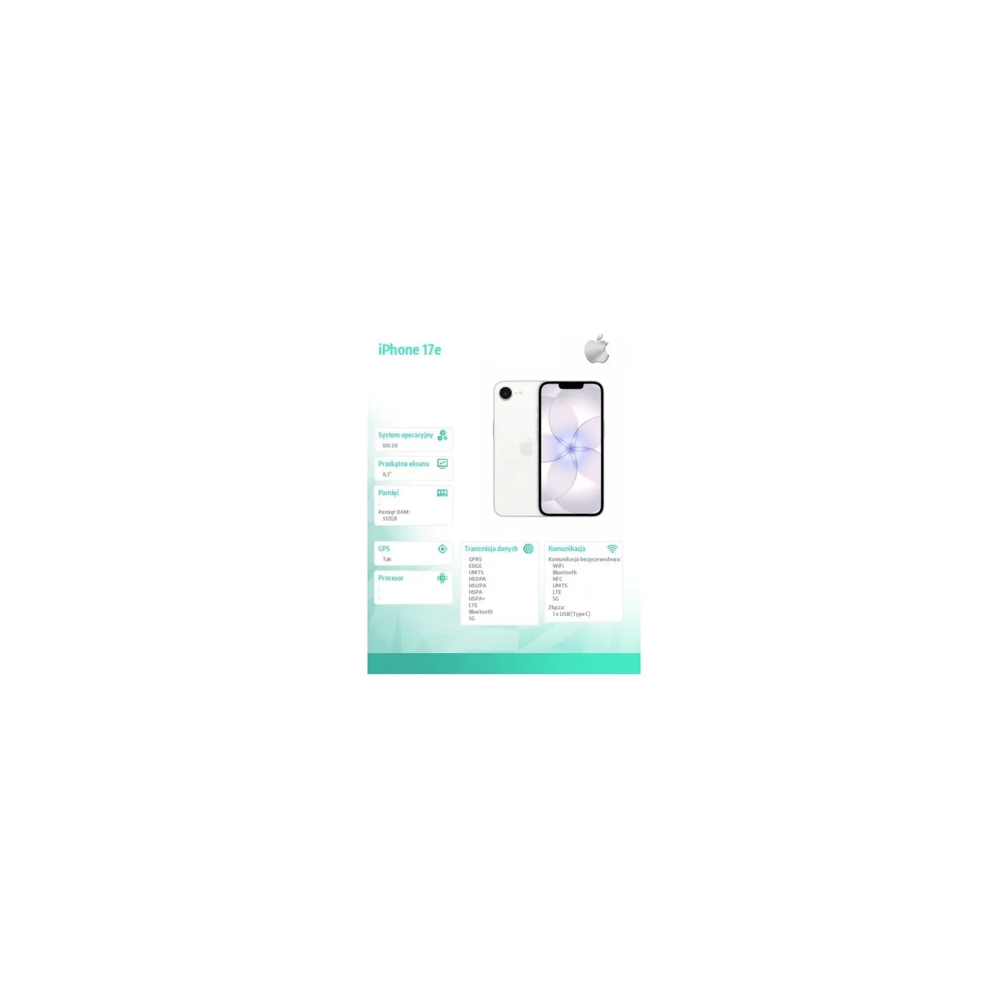 Apple iPhone 17e 512GB White