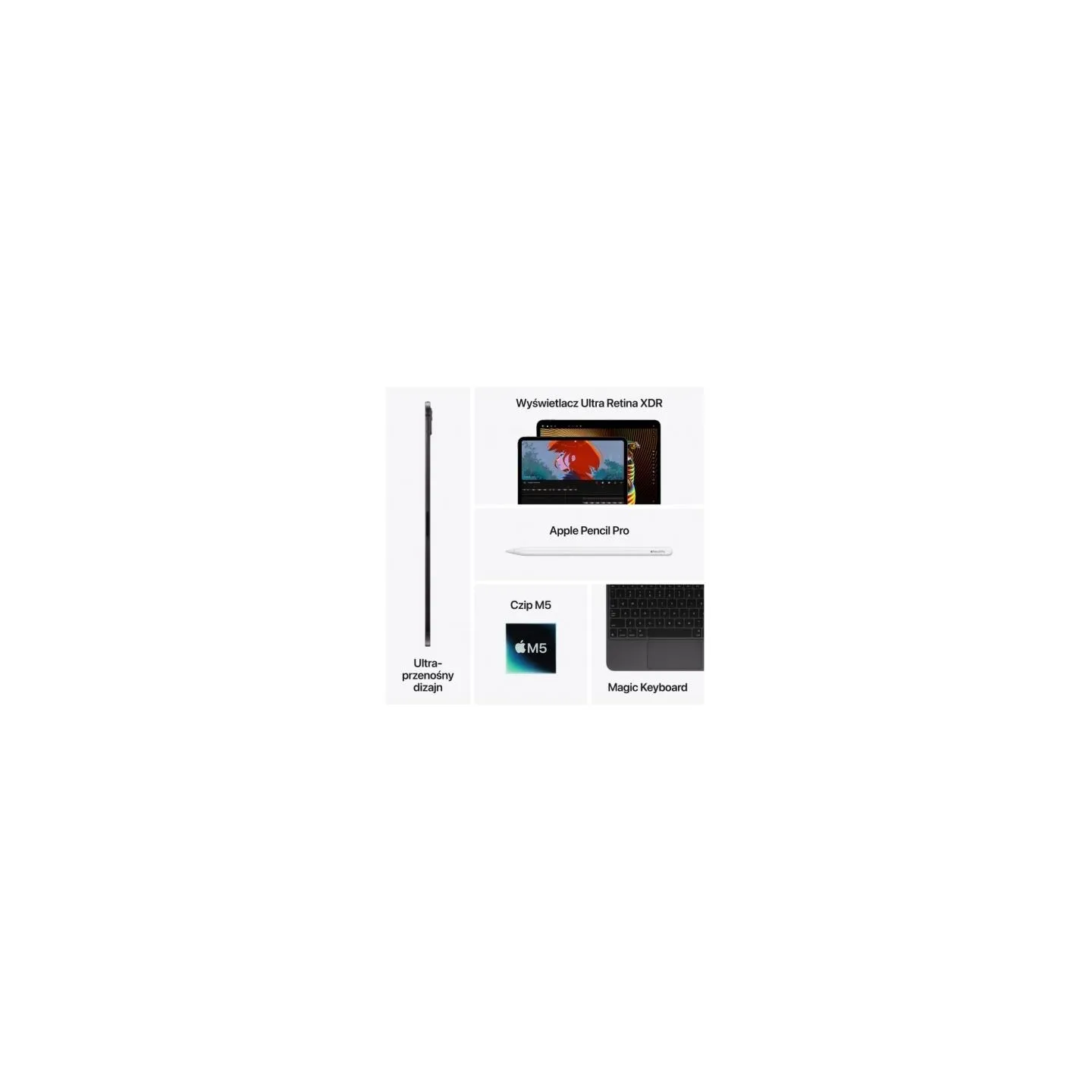 Apple iPad Pro 13 inches Wi-Fi 1TB with nano-texture glass - Space Black