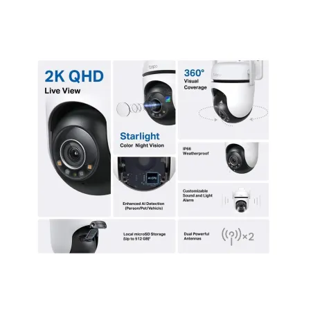 Tp-Link WRL CAMERA 1080P PAN/TILT/TAPO C520WS TP-LINK