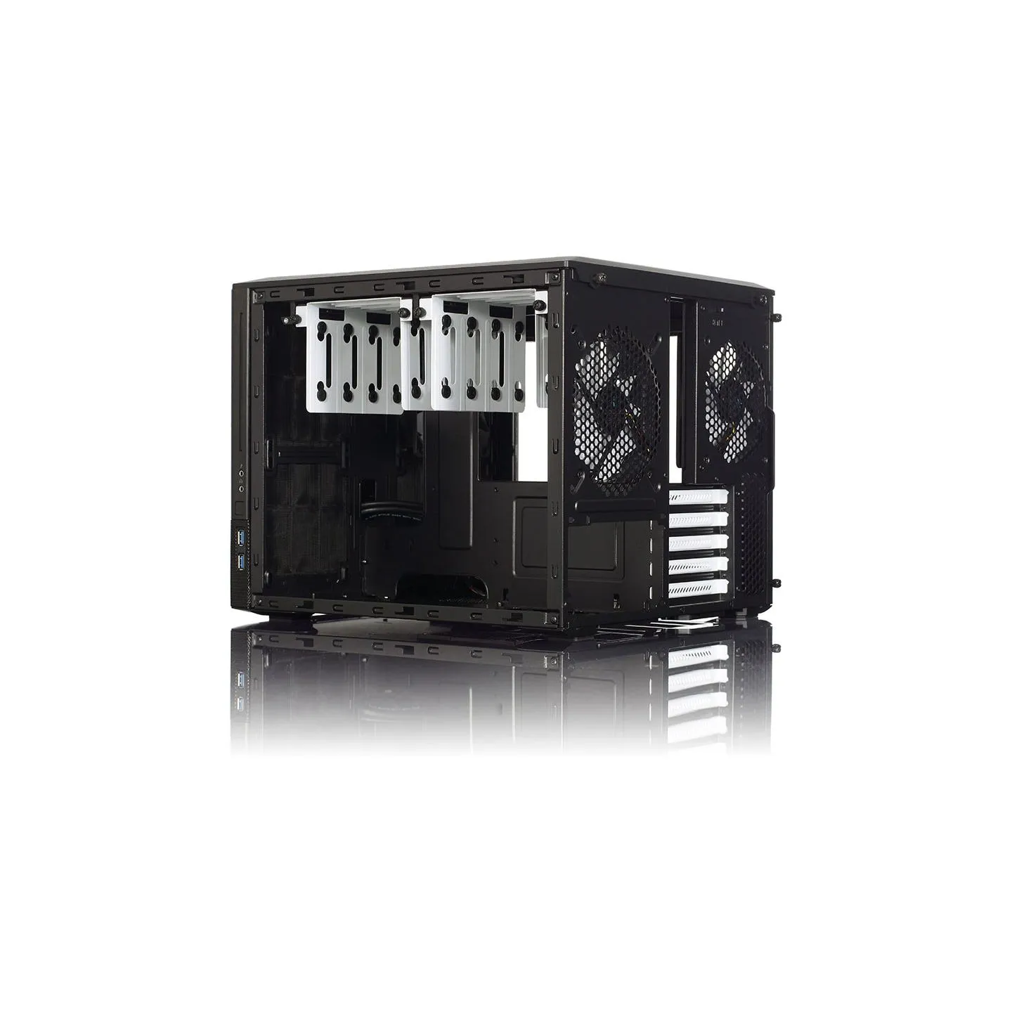 Fractal Design | NODE 804 | Side window | 2 - USB 3.0Audio in/outPower button with LED (white)HDD activity LED (white) | Micro A